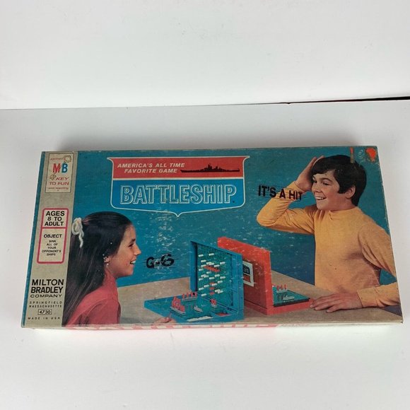 Vintage 1971 Battleship Milton Bradley Board Game In Original Box #4730 - Picture 2 of 14